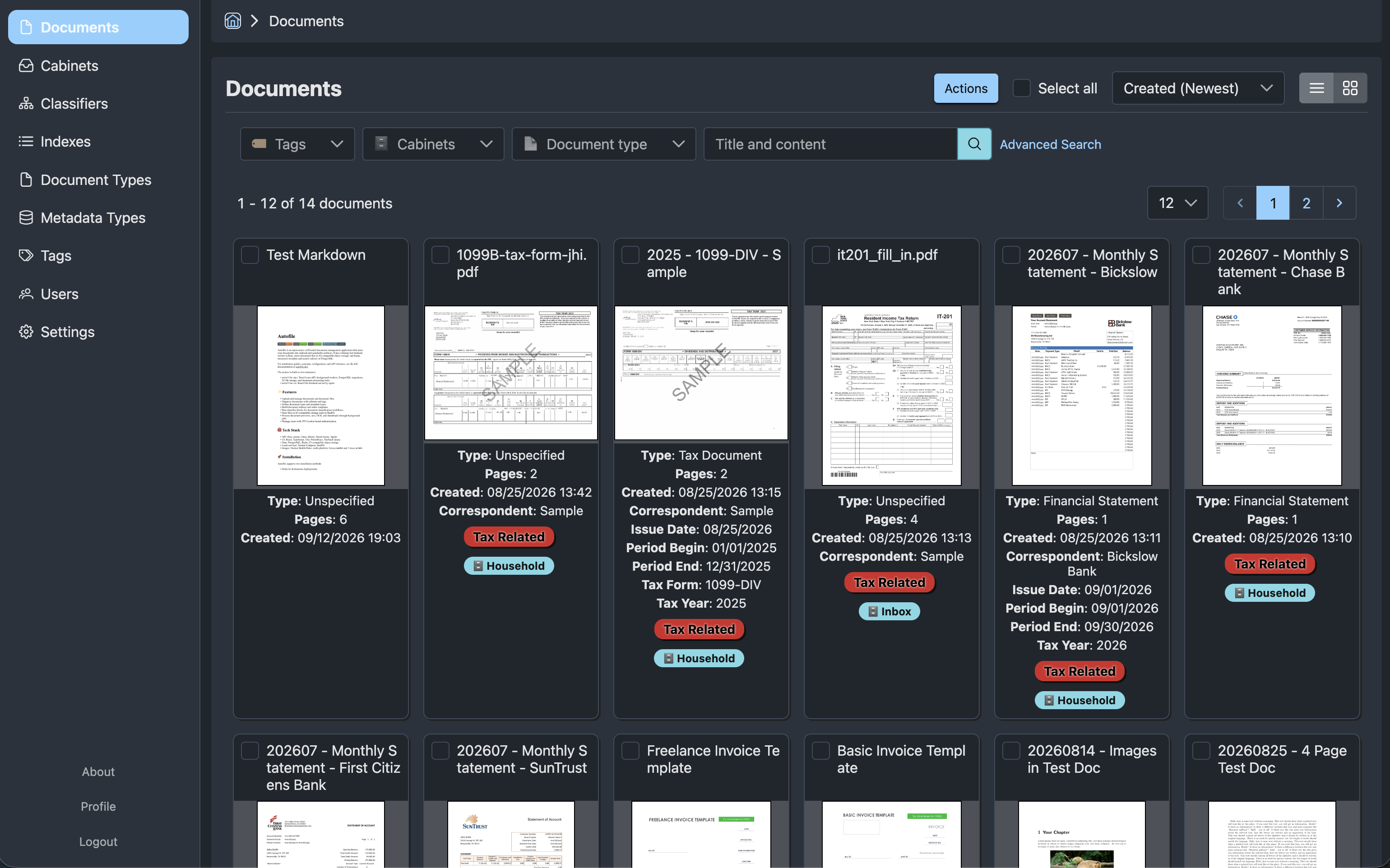 document grid basic